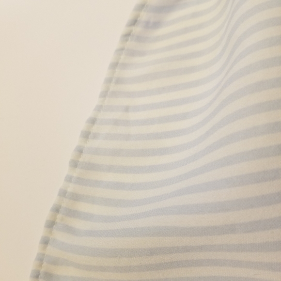 Banana Republic Striped Sleeveless Silk Shirt - Picture 6 of 6